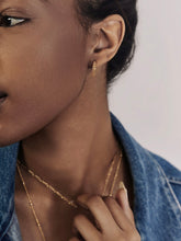 Una Moonstone Hoops - CAMELLIA